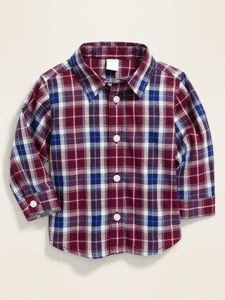 Plaid Poplin Shirt for Baby | Old Navy (US)