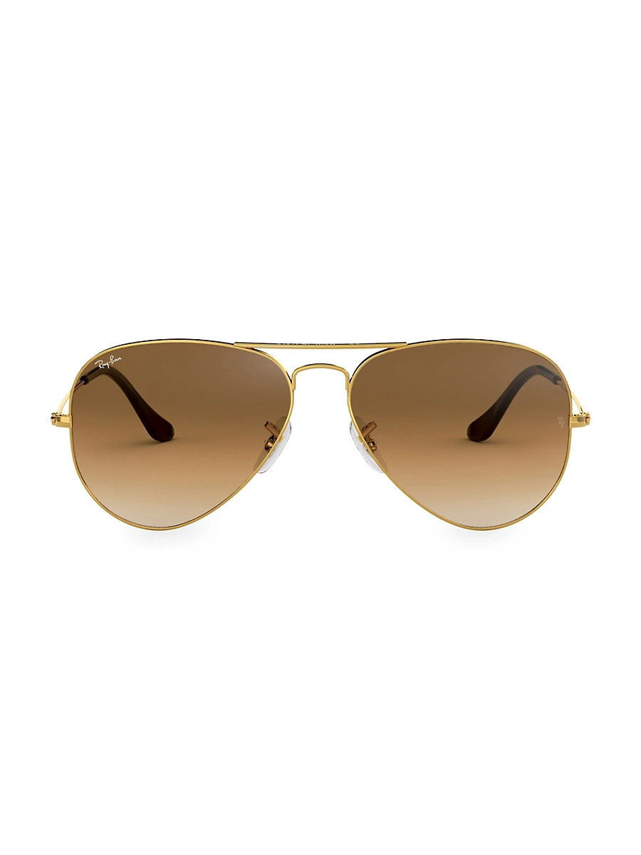 Women's RB3025 62MM Original Aviator Sunglasses - Gold Brown | Saks Fifth Avenue