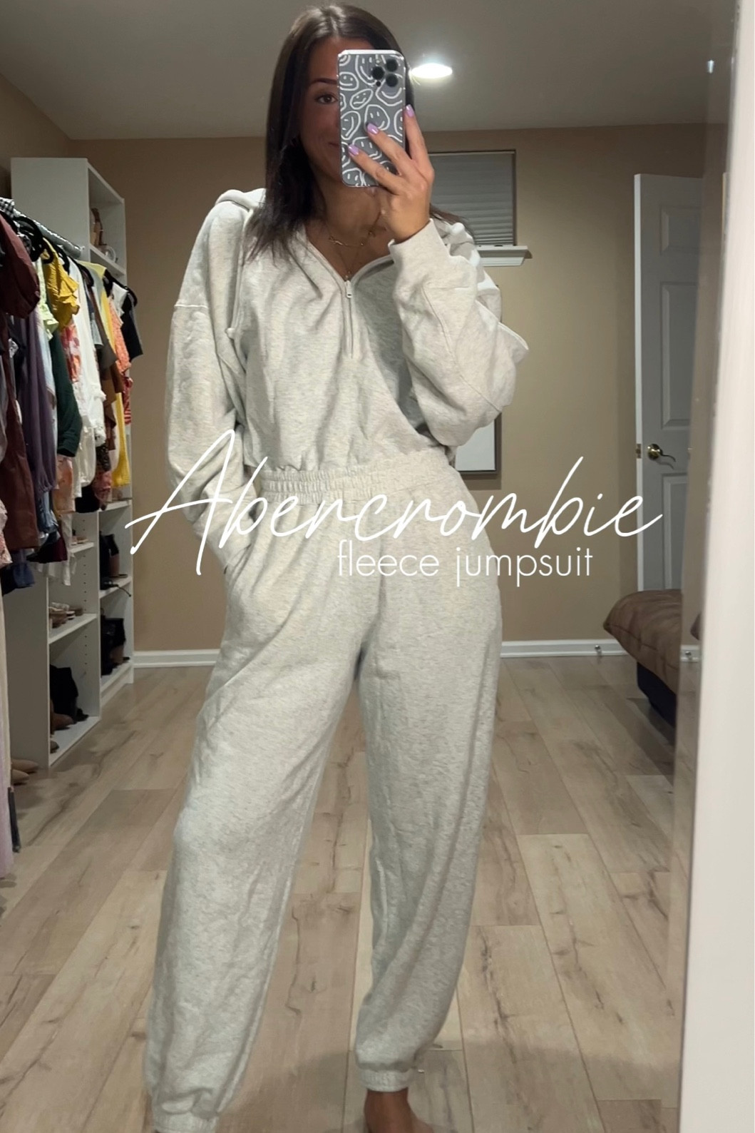 I cannot get over this jumpsuit. So excited I was able to snag it when it was restocked. Abercrombie Long Sleeve Fleece jumpsuit in gray— size medium petite 🤩🤩 it is the coziest, comfiest item I think I’ve ever owned 

#LTKsalealert #LTKfindsunder100 #LTKSpringSale