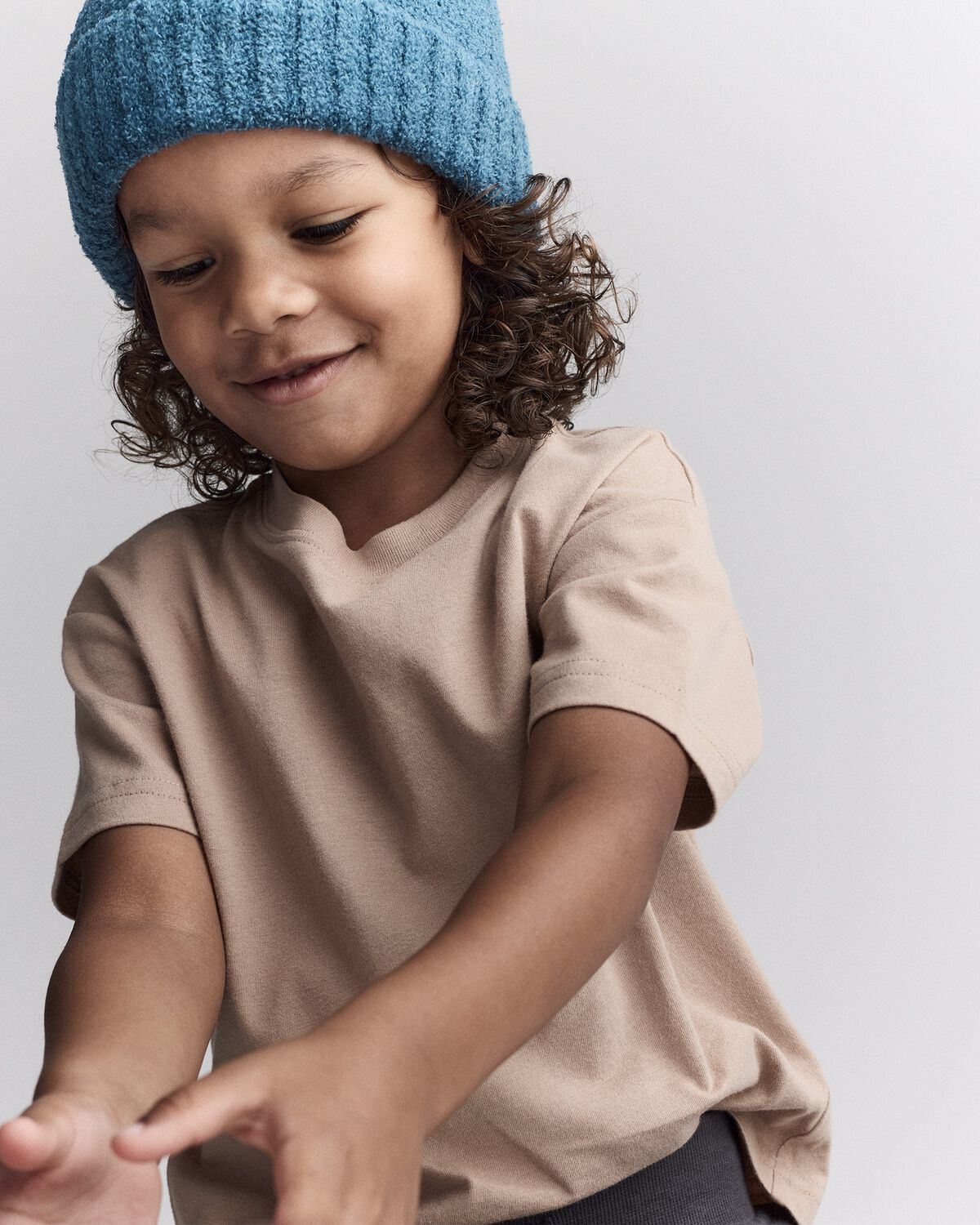 Toddler Short-Sleeve Relaxed Tee - Tan | Carter's Inc
