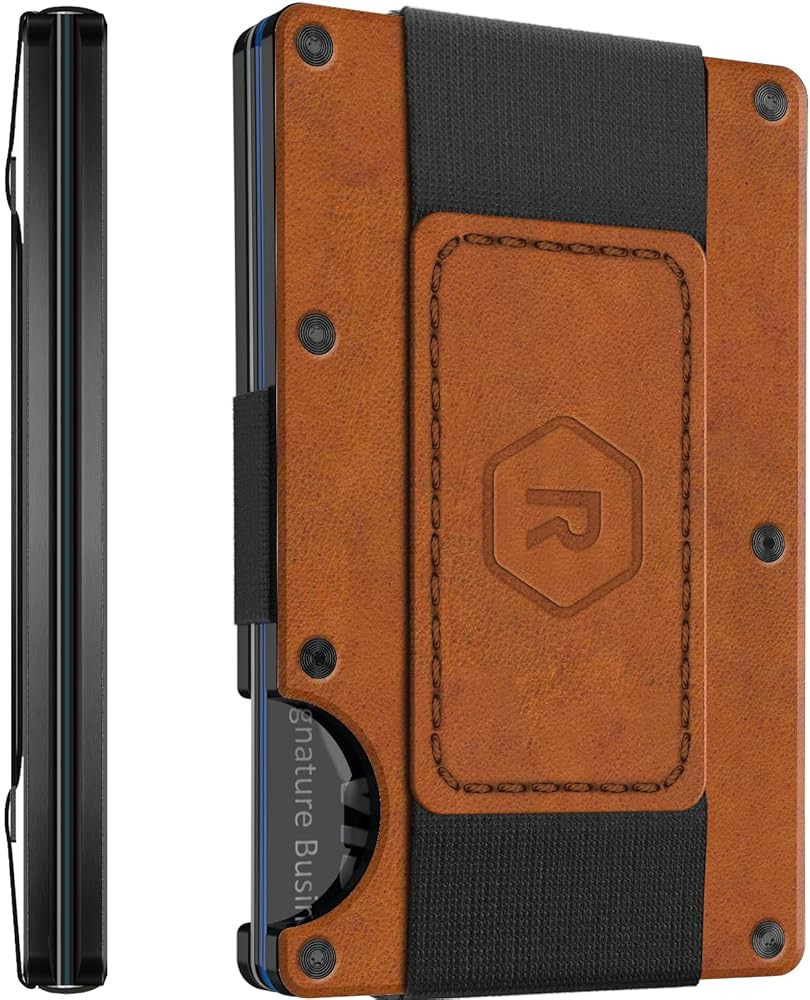 Ridge Wallet for Men - Slim Minimalist Compact Wallet with RFID Protected Lining, Leather Front P... | Amazon (US)
