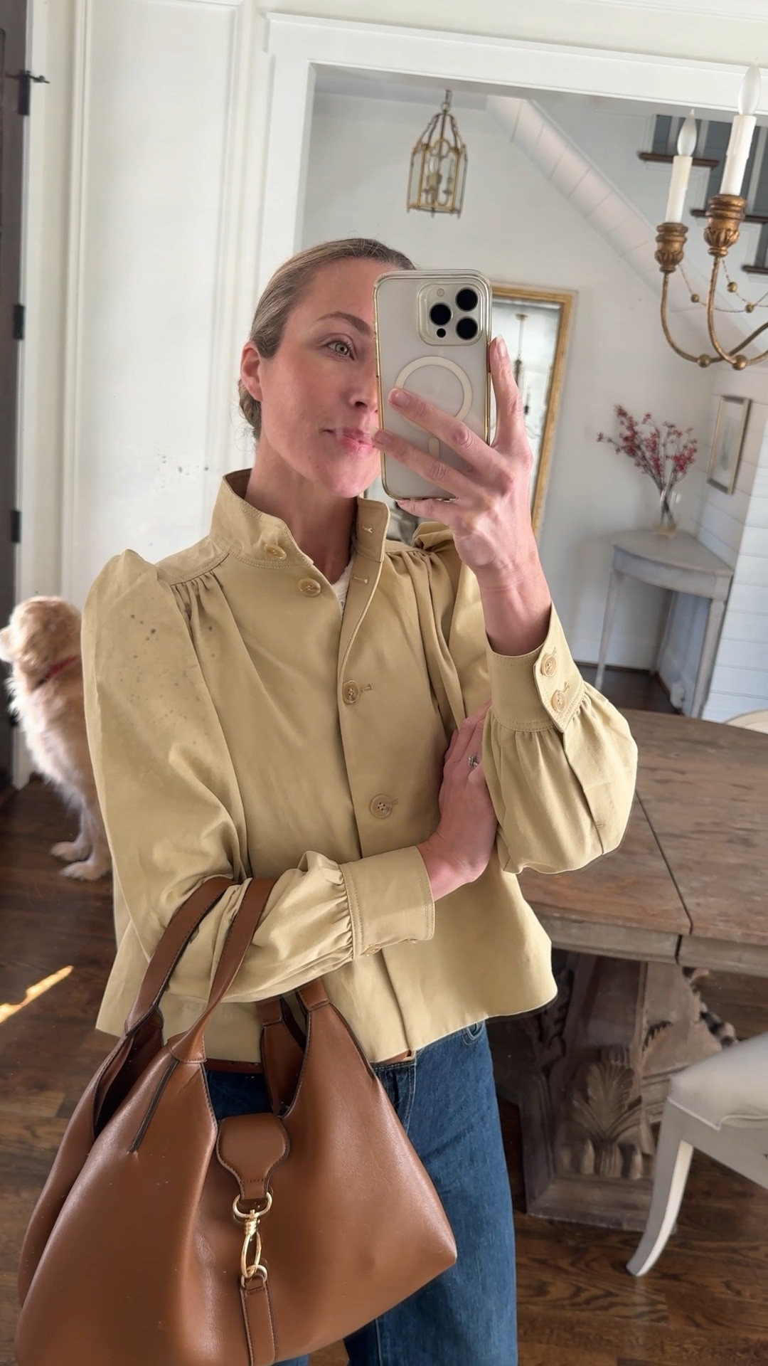 Funnel neck jacket XS, lace sweater S, jeans 25, shoes TTS. Linked similar jeans and flats for less! Belt is old J.Crew.

Spring style, spring outfits, spring jacket, wide leg jeans, spring bag, hm spring

#LTKSeasonal #LTKvlog #LTKootd