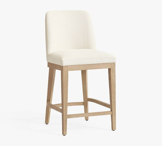 Layton Upholstered Stool | Pottery Barn (US)