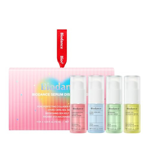 BIODANCE Serum Discovery Set: 4 Mini Serums Set, Holiday Christmas Gifts, Stocking Stuffers for teen girls, Korean Skincare with Collagen Peptide, Ceramide Panthenol, Sea Kelp, Vitamin C Niacinamide | Amazon (US)