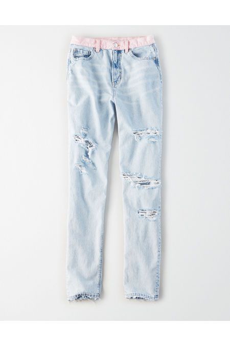 AE Mom Jean Women's Dream Blue 10 Regular | American Eagle Outfitters (US & CA)