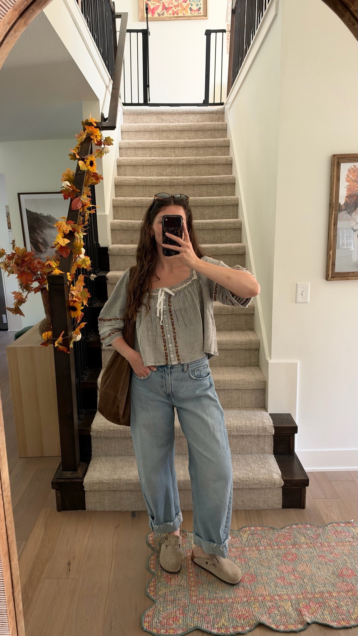 wearing small in top and barrel jeans tts! Excited to wear this top with dark wash jeans and overalls too! 

fall outfit

#LTKootd #LTKSeasonal