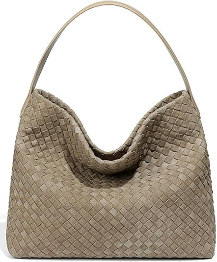 Slouchy Suede Woven Hobo Bags Women Trendy Suede Purse Crossbody Crescent Shoulder Satchel Bag To... | Amazon (US)