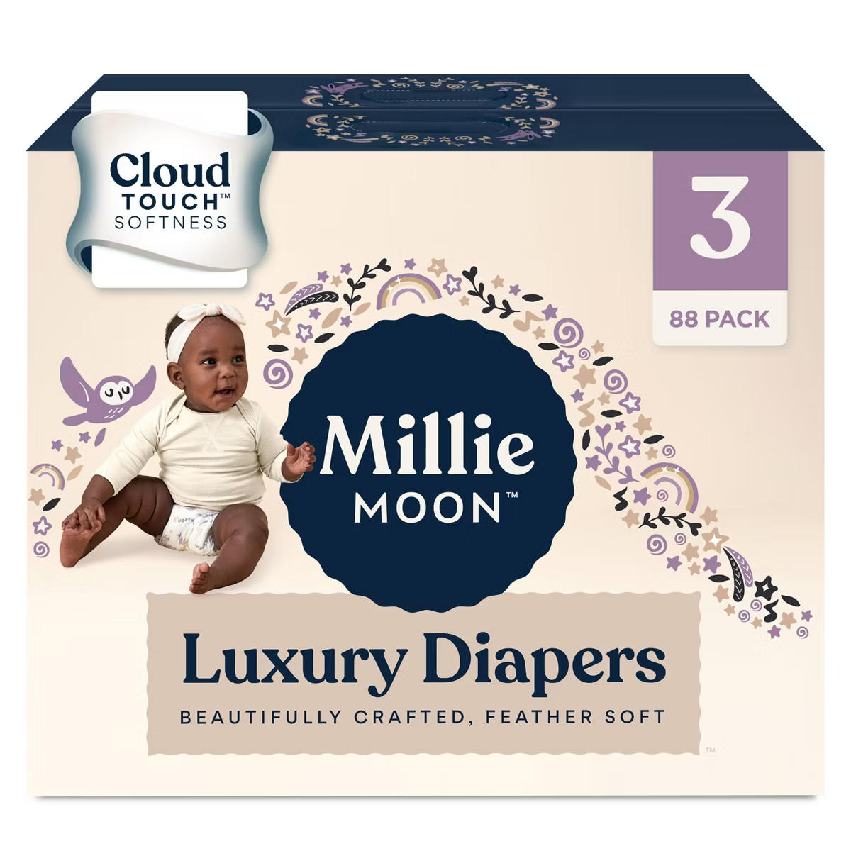 Millie Moon Luxury Diapers - (Select Size and Count) | Target
