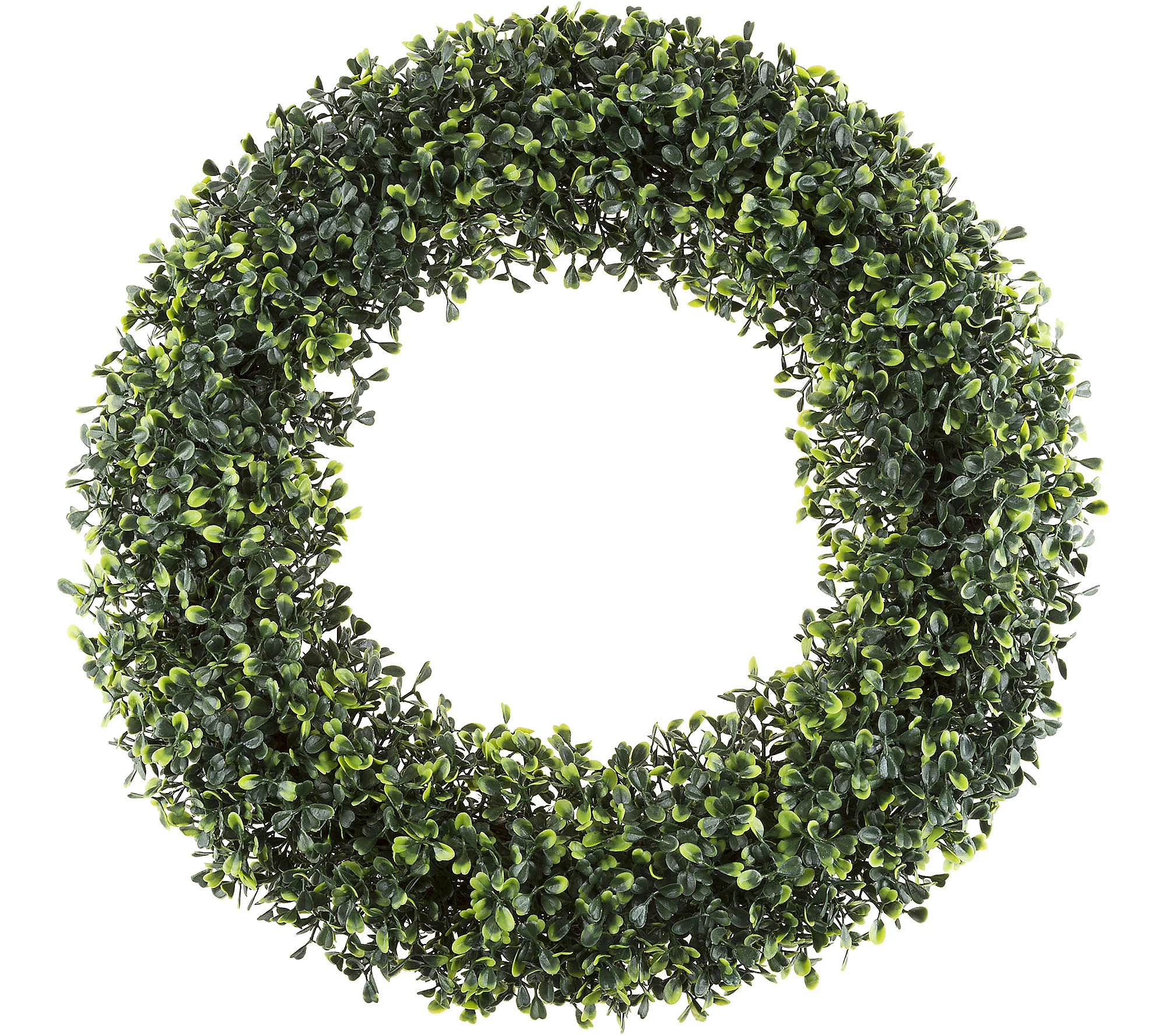 19-1/2"" Boxwood Round Wreath by Pure Garden | QVC