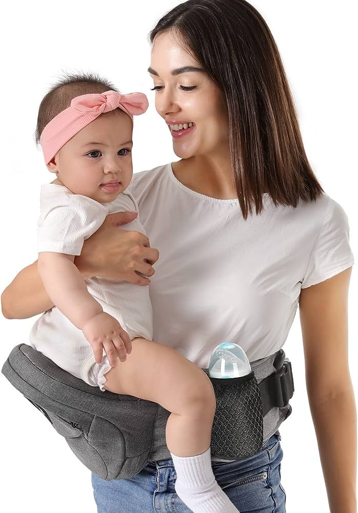 HKAI Baby Hip Carrier, Mom’s Choice Award Winner, Baby Carrier with Adjustable Waistband & Brea... | Amazon (US)