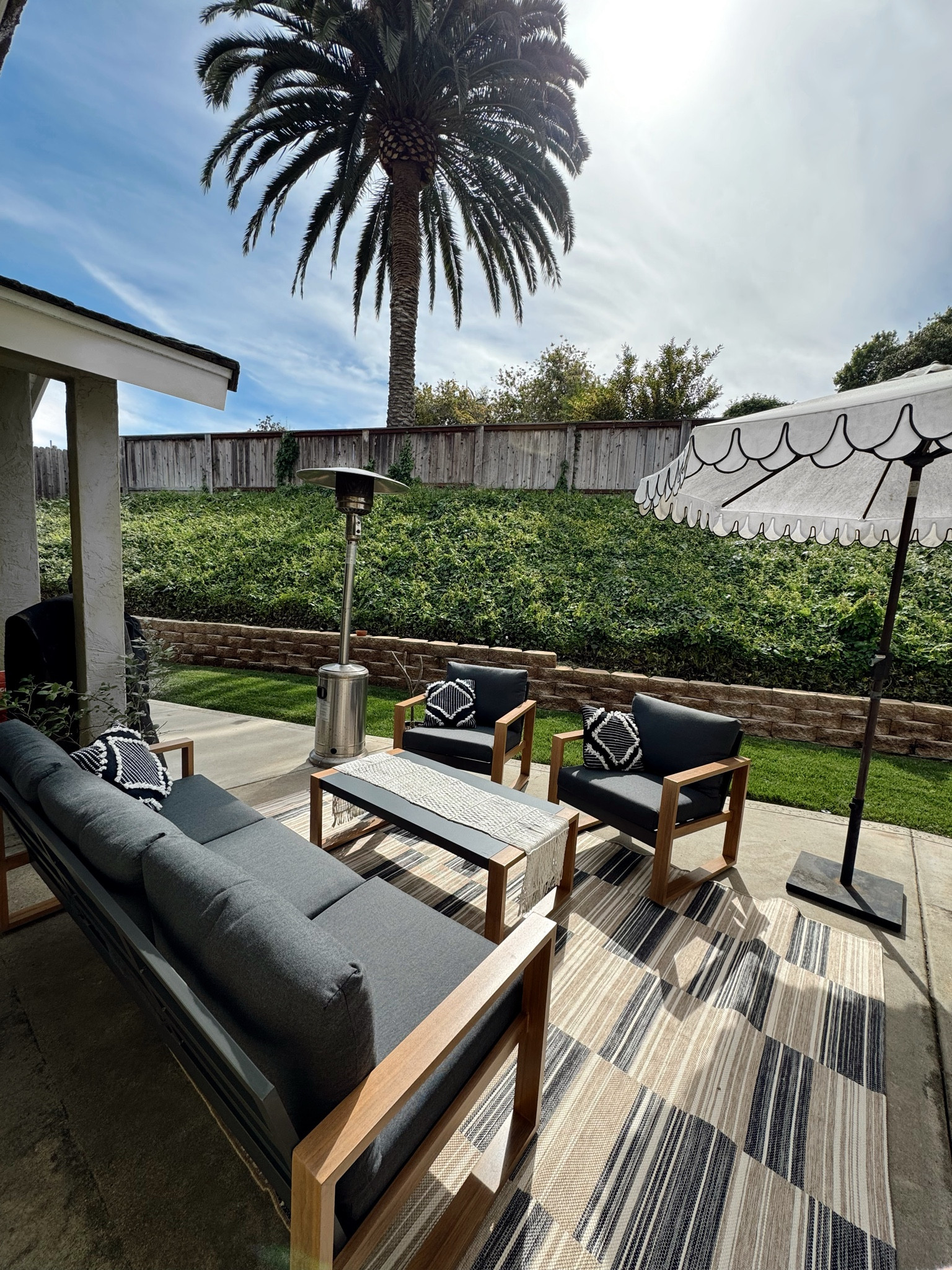 We just updated our outdoor furniture! Still more to do to spruce up the space, but I’m so In love with the new furniture. The quality for the price is unreal! 👏 

Outdoor furniture, outdoor rug, outdoor umbrella 

#LTKSeasonal #LTKparties #LTKhome