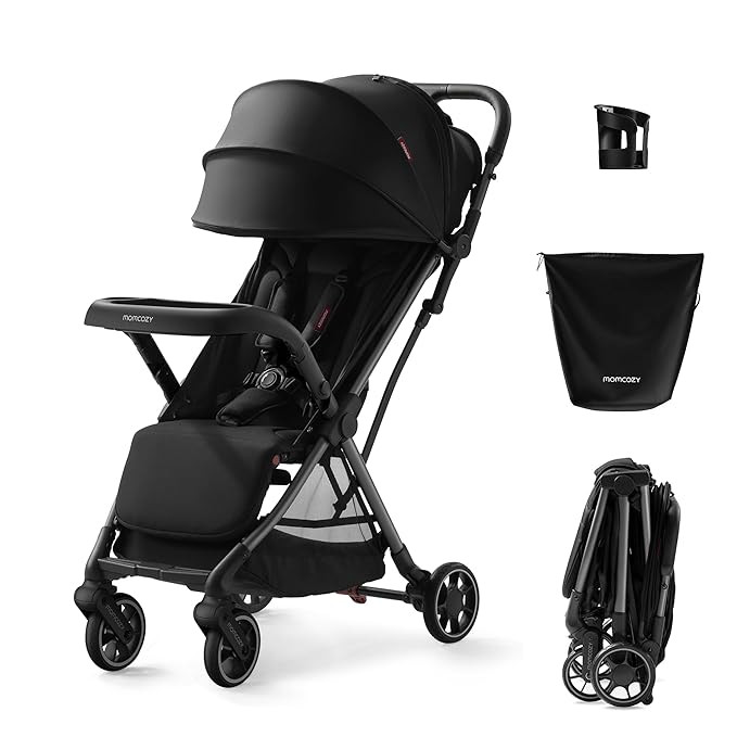 Momcozy ClickGo Lightweight Stroller, Compact Travel Stroller for Airplane with One-Click Fold, B... | Amazon (US)