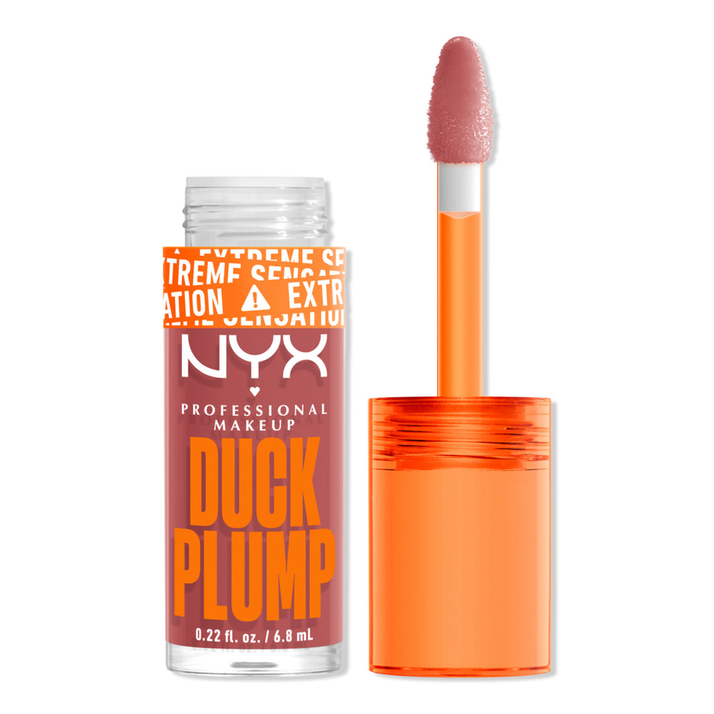 NYX Professional Makeup Duck Plump High Pigment Lip Plumping Gloss - Nude Swings | Ulta