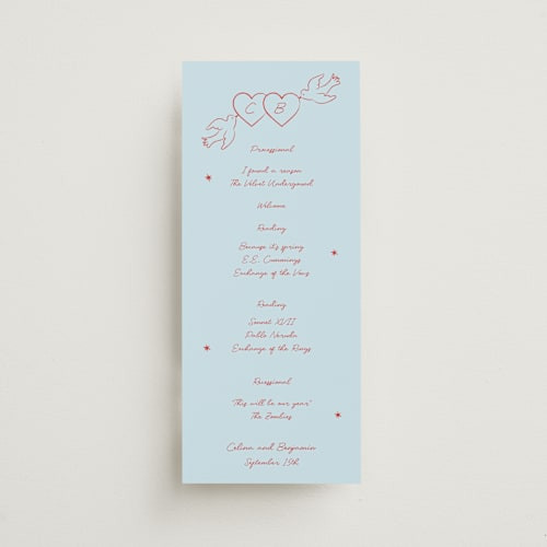 The Bird Song Wedding Programs | Minted