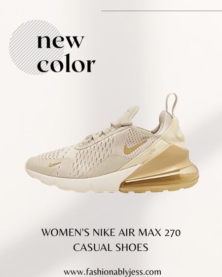 Absolutely loving this color on these Air Max 270s! Great gift idea for her this holiday season! Comfy and stylish!

#LTKGiftGuide #LTKHoliday #LTKsalealert