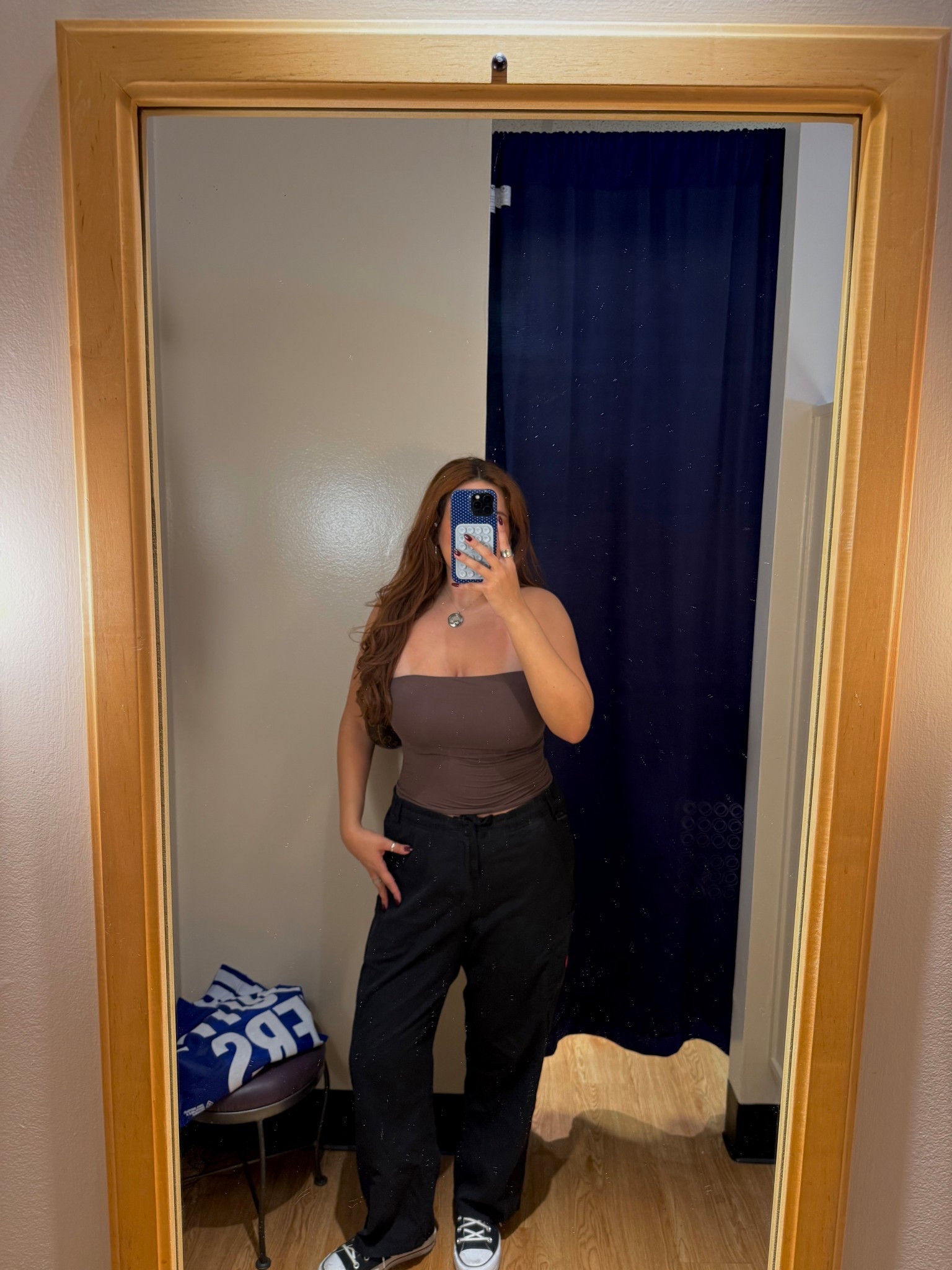 Pants are dickies found them at a goodwill.