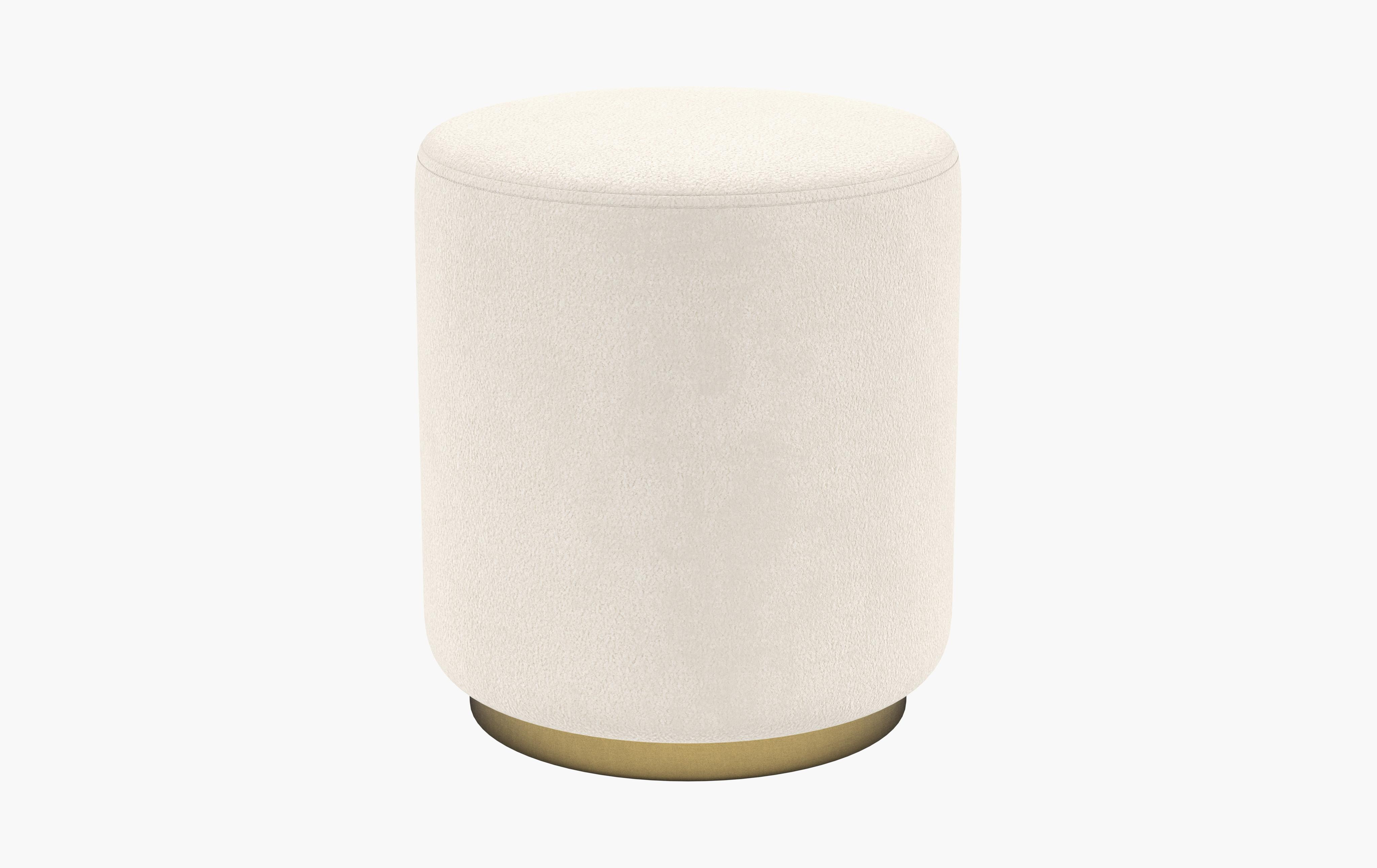 Colten Round Stool Ottoman | Interior Define