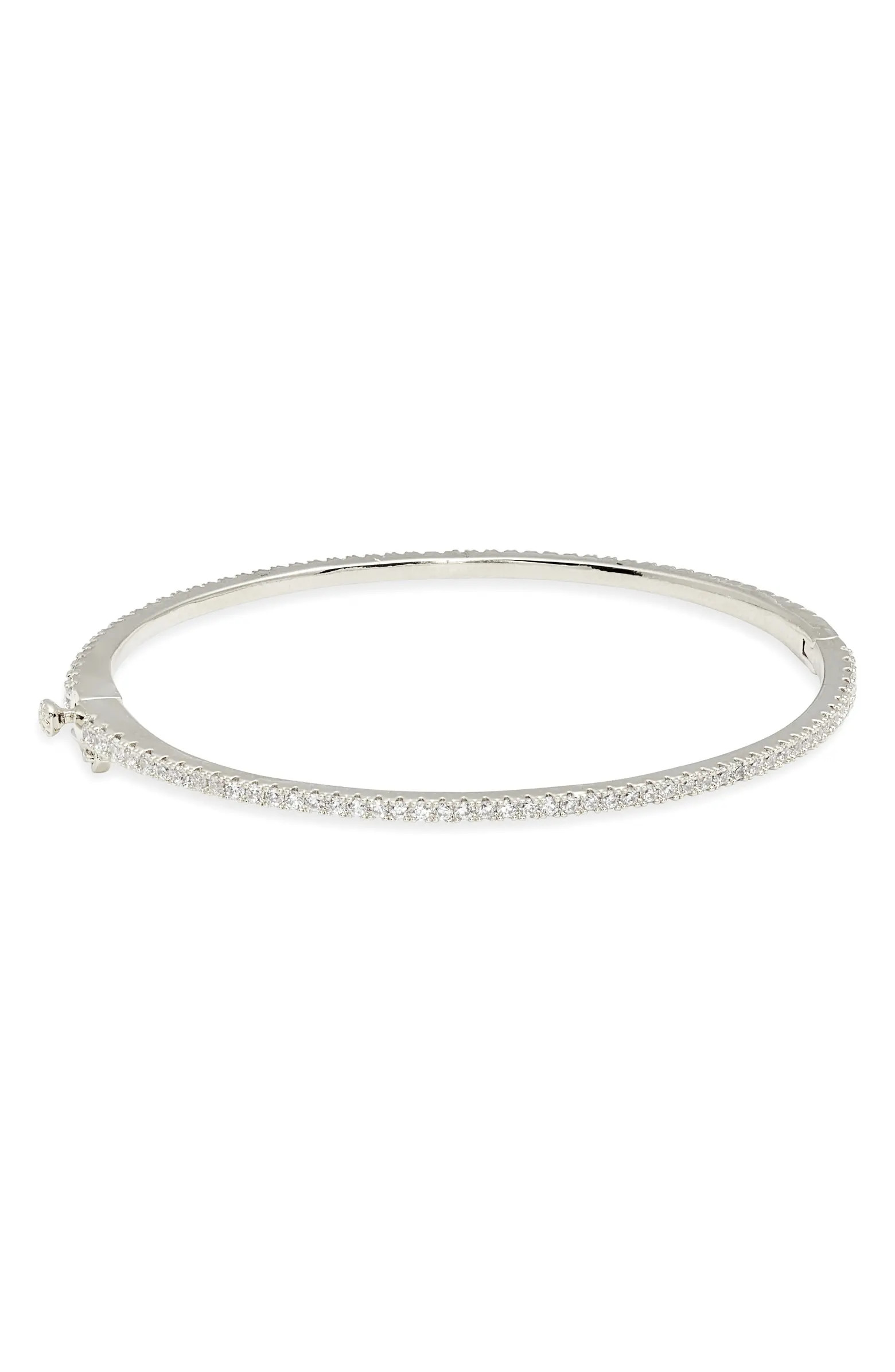 Nordstrom Delicate Cubic Zirconia Eternity Bangle | Nordstrom | Nordstrom