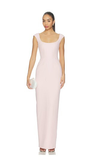 SAU LEE Brooke Gown in Pink. - size 0 | Revolve Clothing (Global)