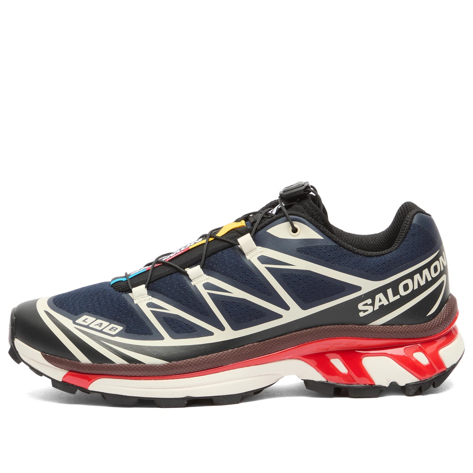 Salomon Men's XT-6 Sneaker Maritime Blue/Black/Fiery Red | END. Clothing