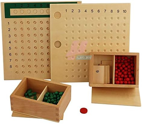 Springbird Montessori Math Real Wood Material Multiplication and Division Board | Amazon (US)