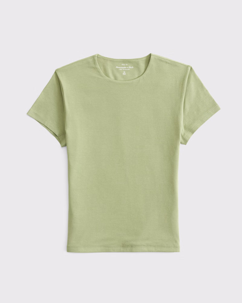 Double-Lined Baby Tee | Abercrombie & Fitch (UK)