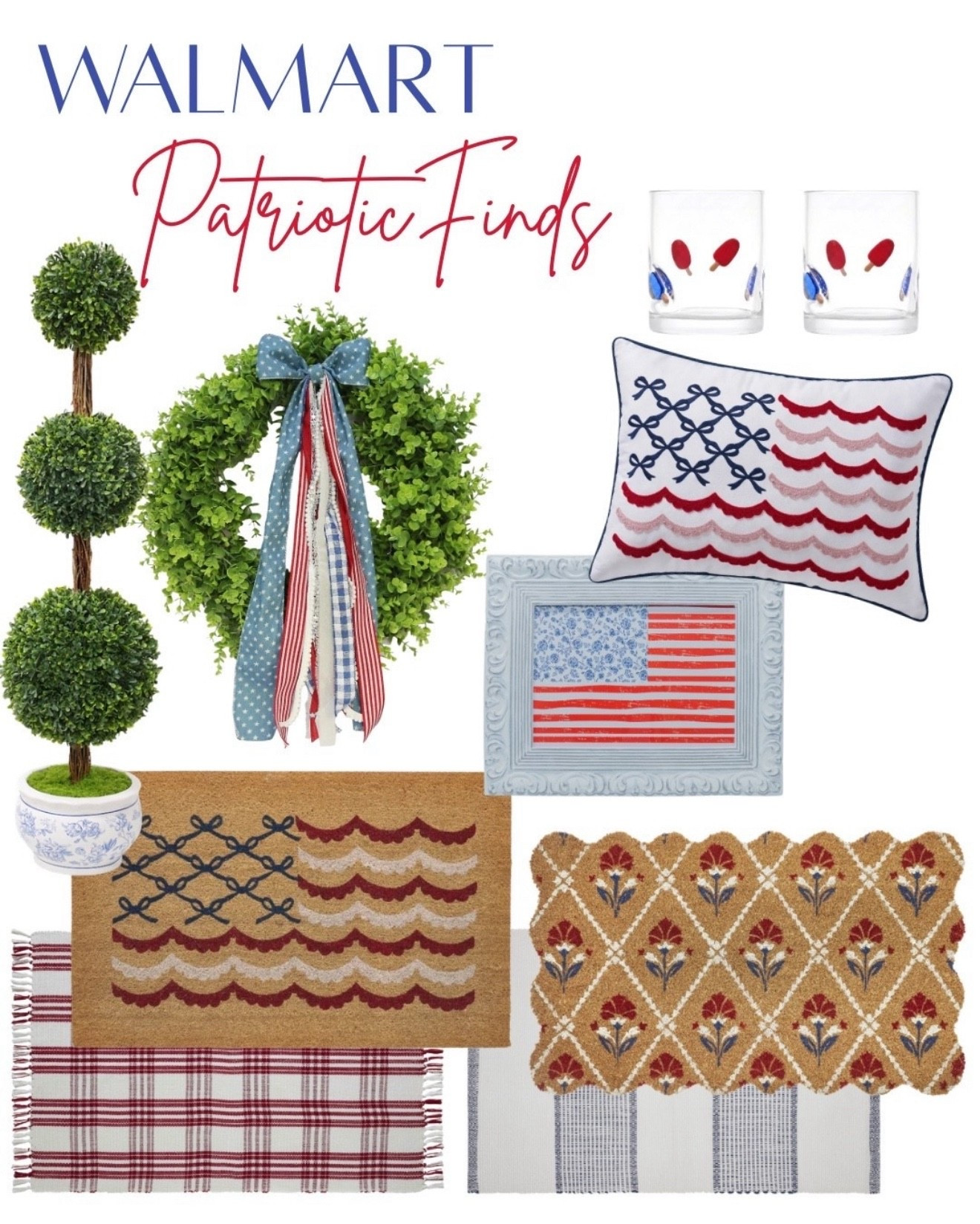 Patriotic home decor / Walmart home







@mytexashouse 
Walmart finds 
Red white blue 
Memorial Day decor 
Fourth of July decor 
Patriotic decor 

#LTKSeasonal #LTKHome