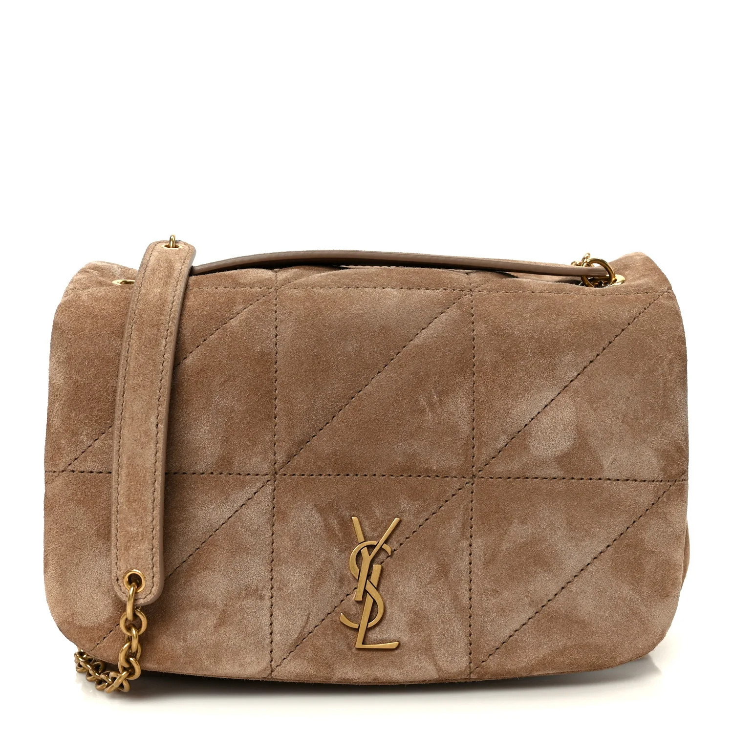Saint Laurent Suede Matelasse Monogram Mini Jamie 4.3 Whisper Pink 1880974 | FASHIONPHILE (US)