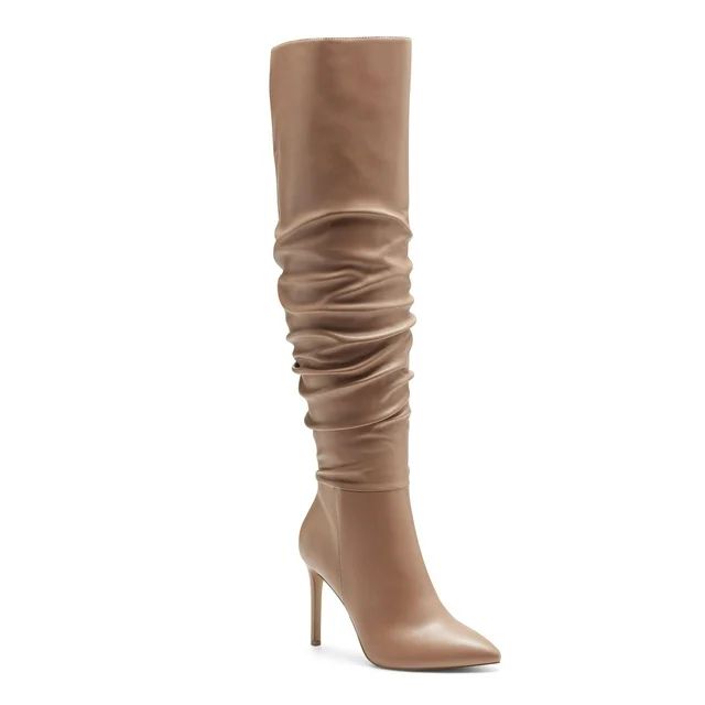 INC Womens Brown Cushioned Iyonna Pointed Toe Stiletto Zip-Up Dress Boots 7 M - Walmart.com | Walmart (US)