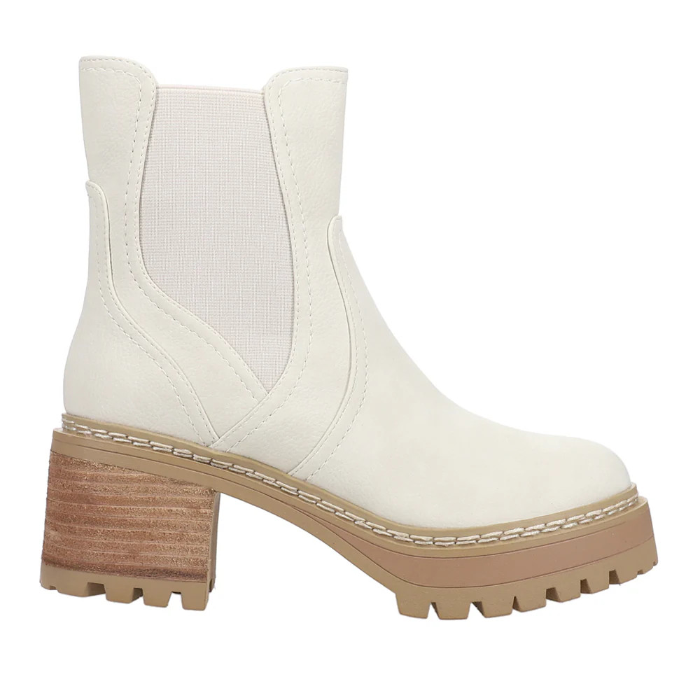 Shop Off White Womens MIA Torren Lug Sole Ankle Platform Combat Boots | Shoebacca