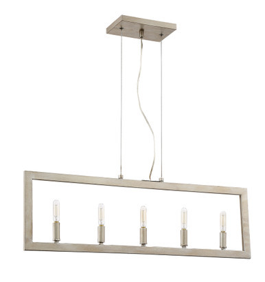 Portrait Linear Chandelier, 5-Light, Gold Twilight, 32"W (44975-GT WHZZ) | Lighting Reimagined