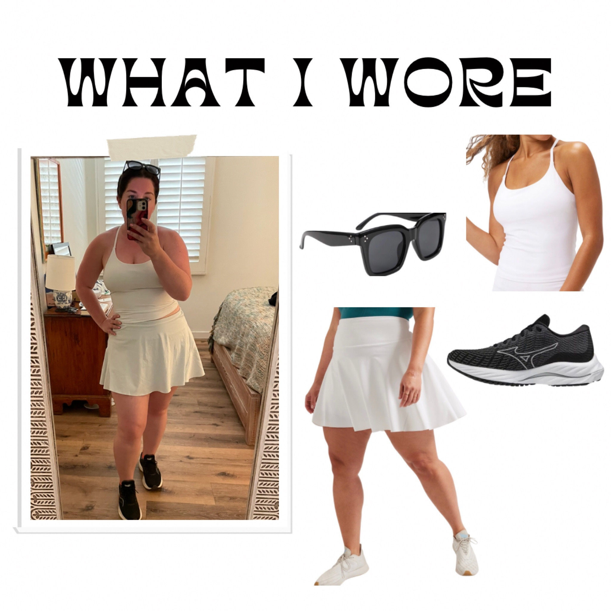 Tennis outfit 
Summer walking outfit 
Running outfit 
Workout outfit for summer 

#LTKFitness #LTKSeasonal #LTKcurves