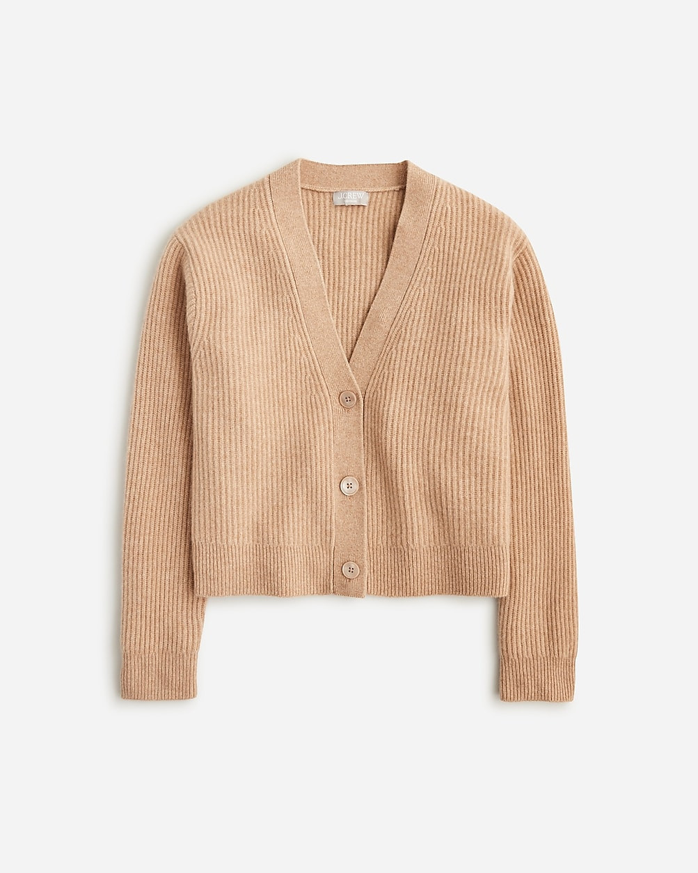Ribbed cashmere V-neck cardigan sweater | J. Crew US