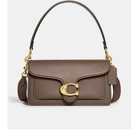 Coach Tabby 26 Refresh Polished Pebble Leather Shoulder Bag - Dark Stone | Very (UK)