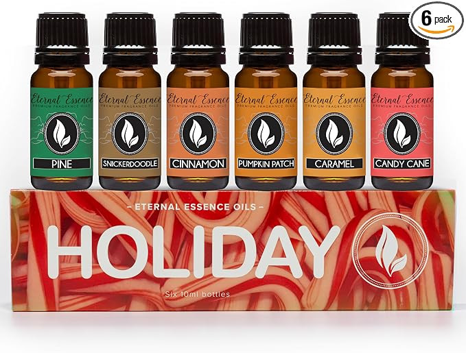 Eternal Essence Oils Holiday Set of 6 Premium Fragrance Oils - Oils for Diffusers, Soap & Candle ... | Amazon (US)