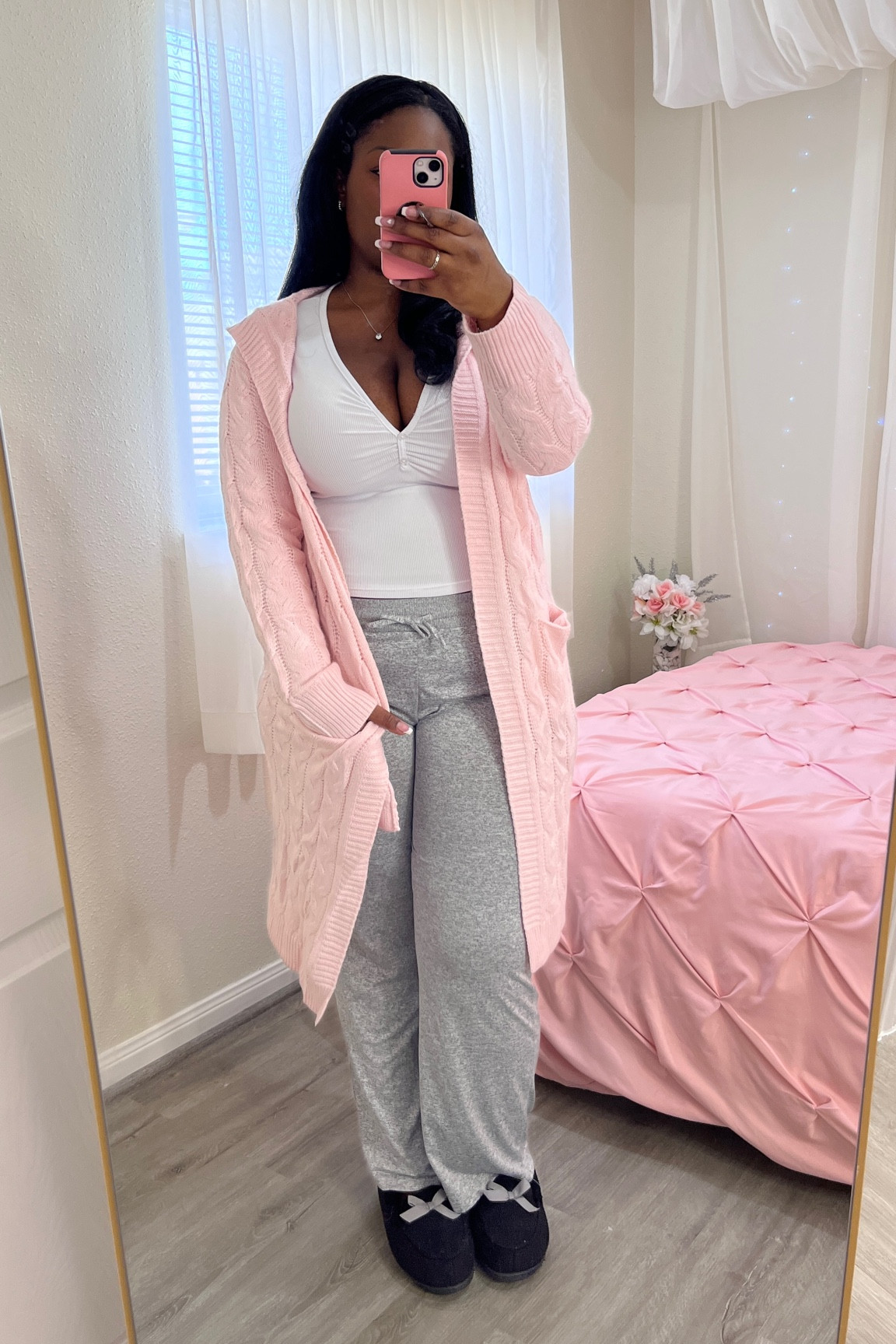 ootd pink hoodie cardigan 

#LTKmidsize #LTKstyletip #LTKplussize
