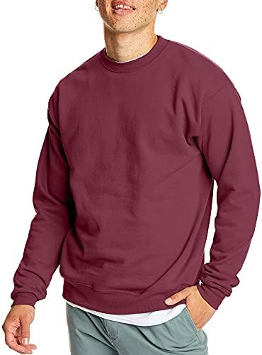 Hanes Men's EcoSmart Fleece, Pullover Crewneck Sweatshirt, 1 or 2 Pack | Amazon (US)