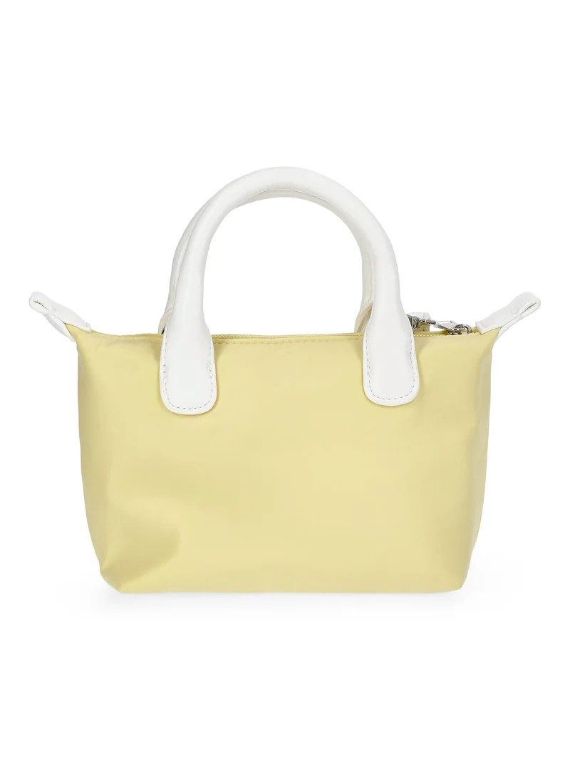 No Boundaries Women's Mini Tote Crossbody Bag, Lemon Ice | Walmart (US)