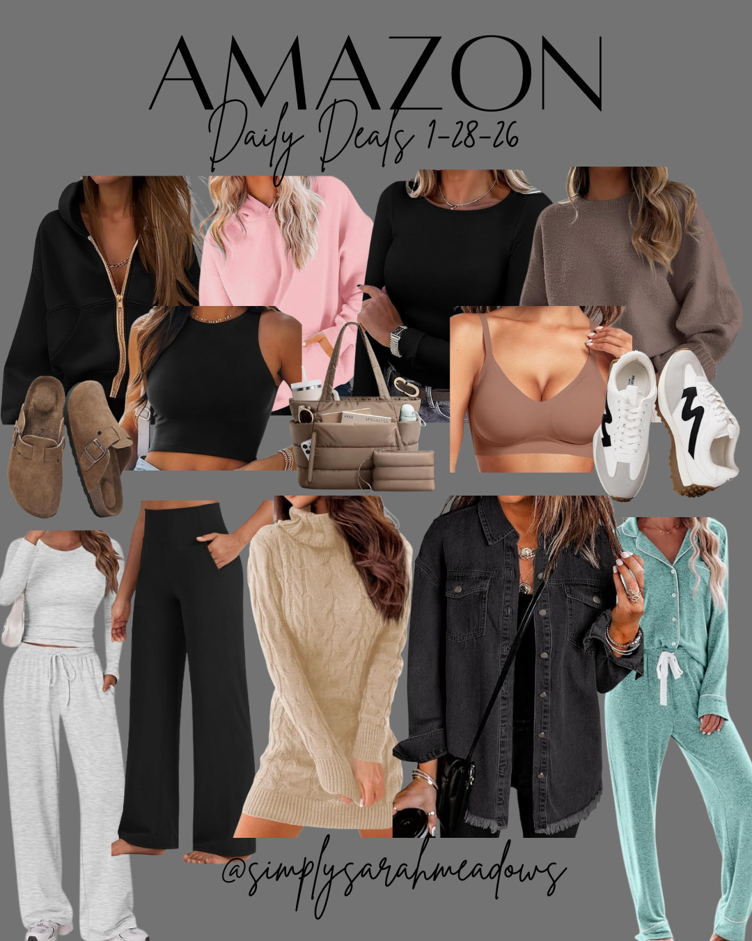 Cozy winter finds on Daily deal 1-28-26! Stay warm and stylish with these picks. Shop now @simplysarahmeadows #winterstyle #amazonfinds 

 #LTKU #LTKOver40 #LTKSaleAlert