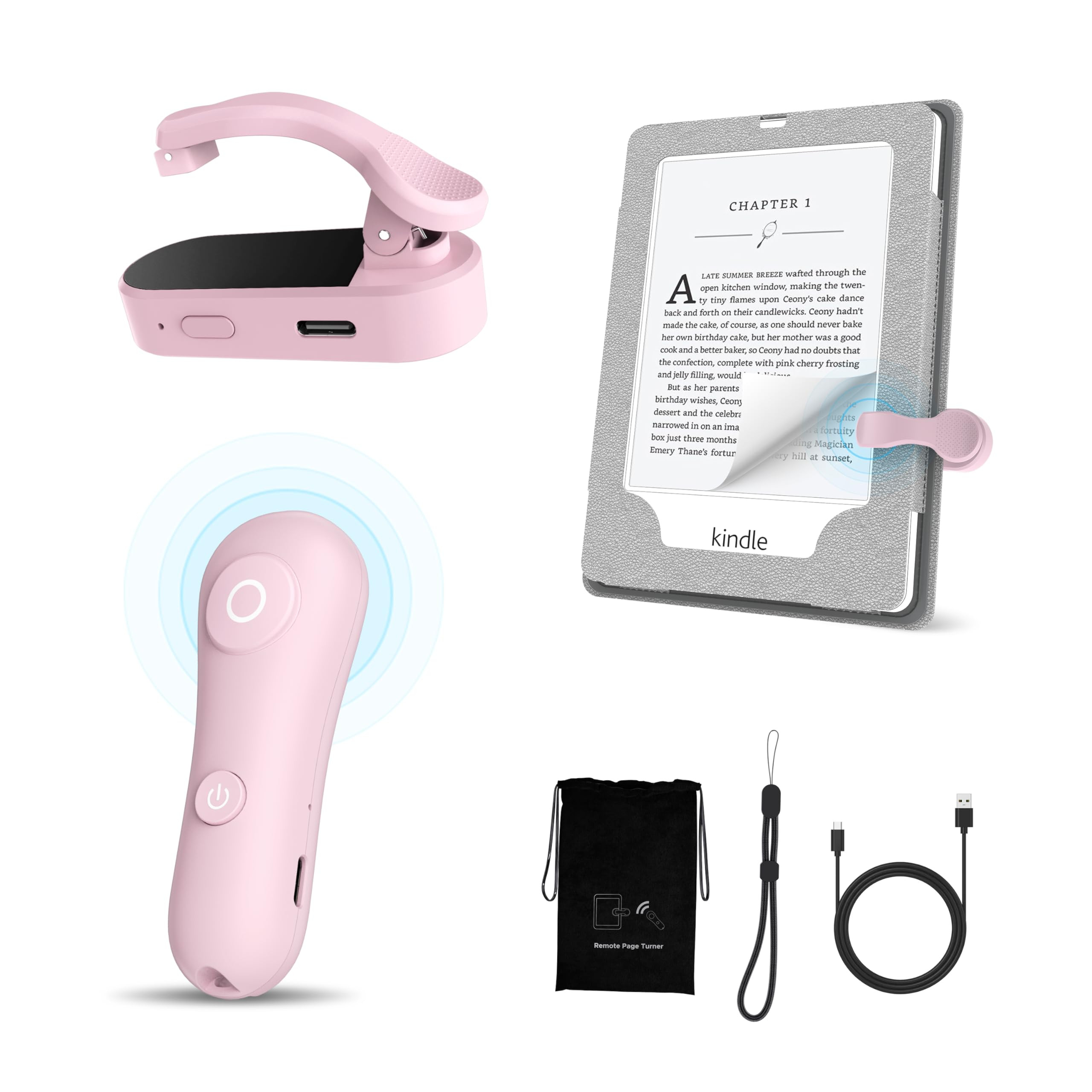 Remote Control Page Turner [Case Friendly] for Kindle Paperwhite Oasis Kobo eReaders, Kindle Acce... | Amazon (US)