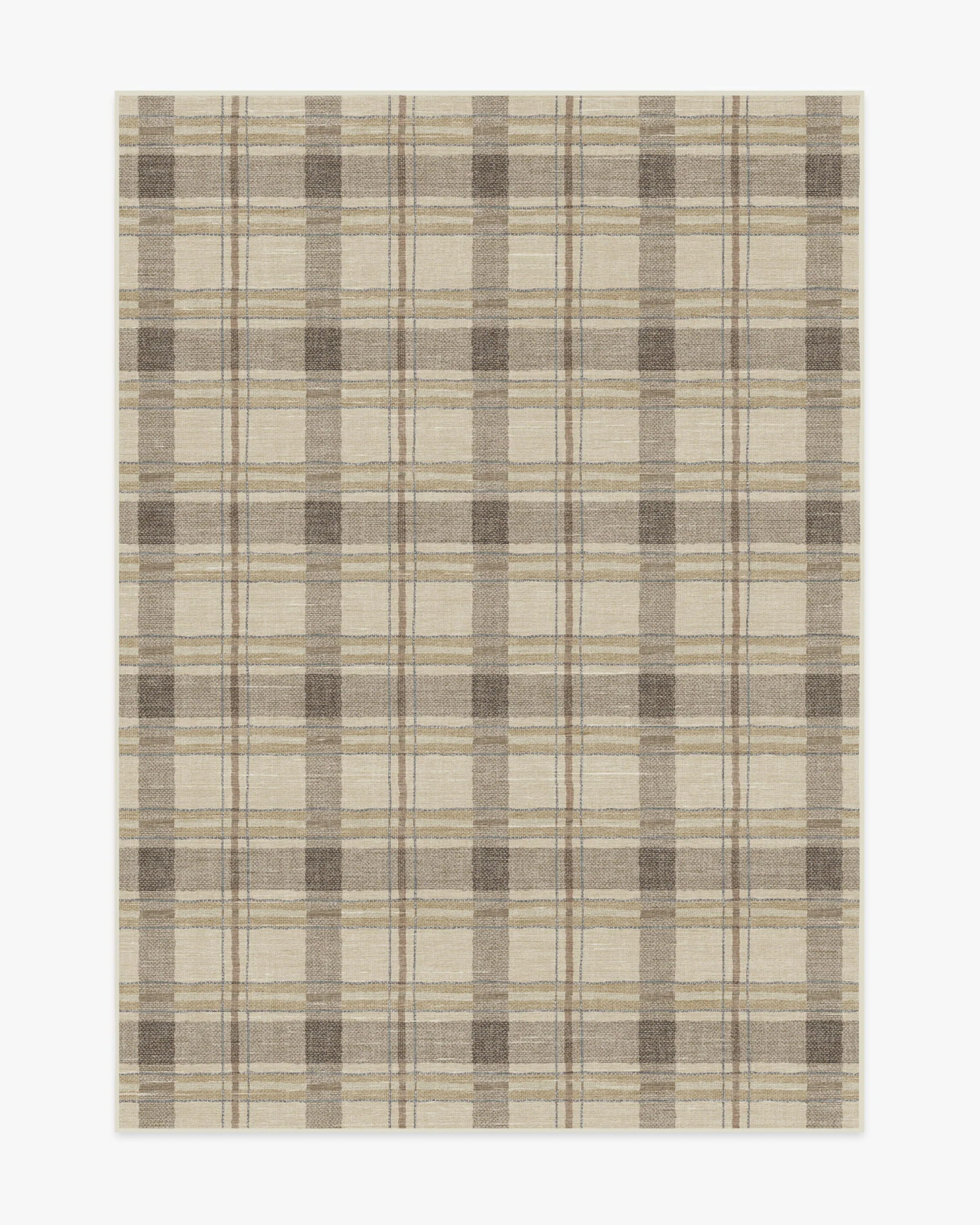 Piper Plaid Neutral Rug | Ruggable US | Ruggable