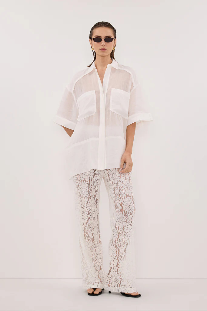 KAI WHITE RAMIE RESORT SHIRT | DISSH