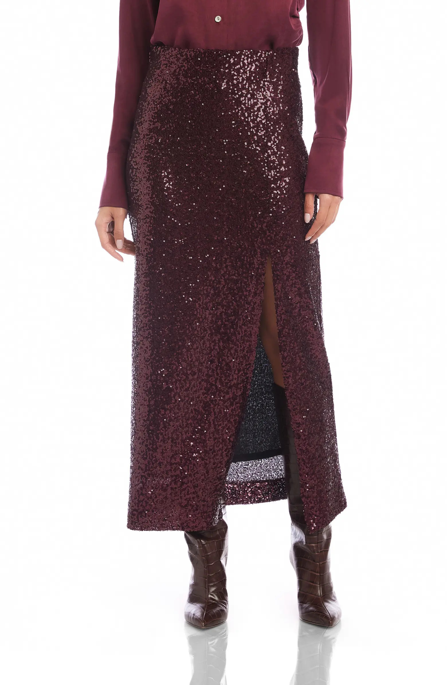 FIFTEEN TWENTY Cora Sequin Midi Skirt | Nordstrom | Nordstrom