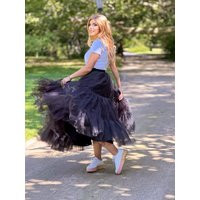 This Black Skirt Is An Absolute Must-Have For Any Fashion-Forward Lady The Colors & Comfortable Fit Make It Ideal Occasion | Etsy (UK)