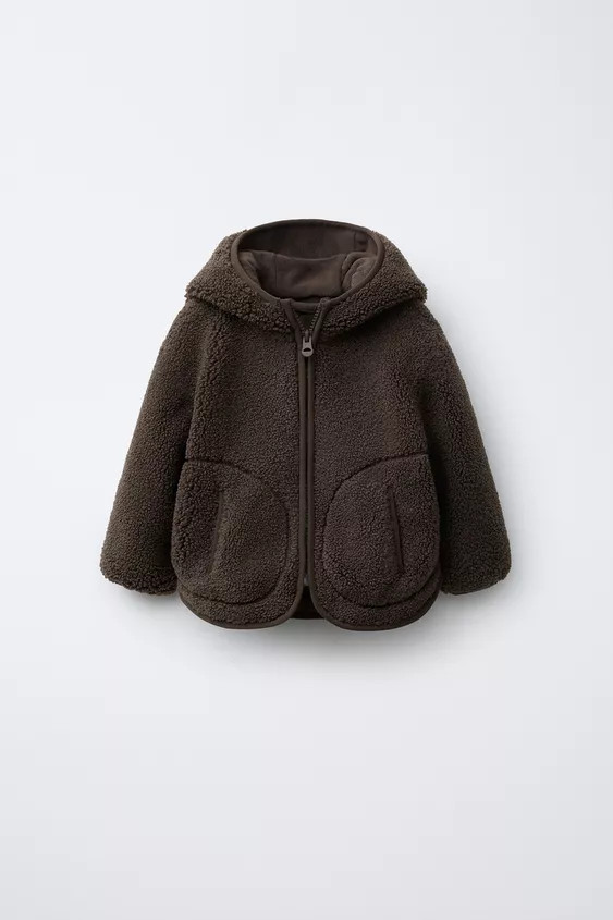 HOODED FLEECE JACKET | Zara US