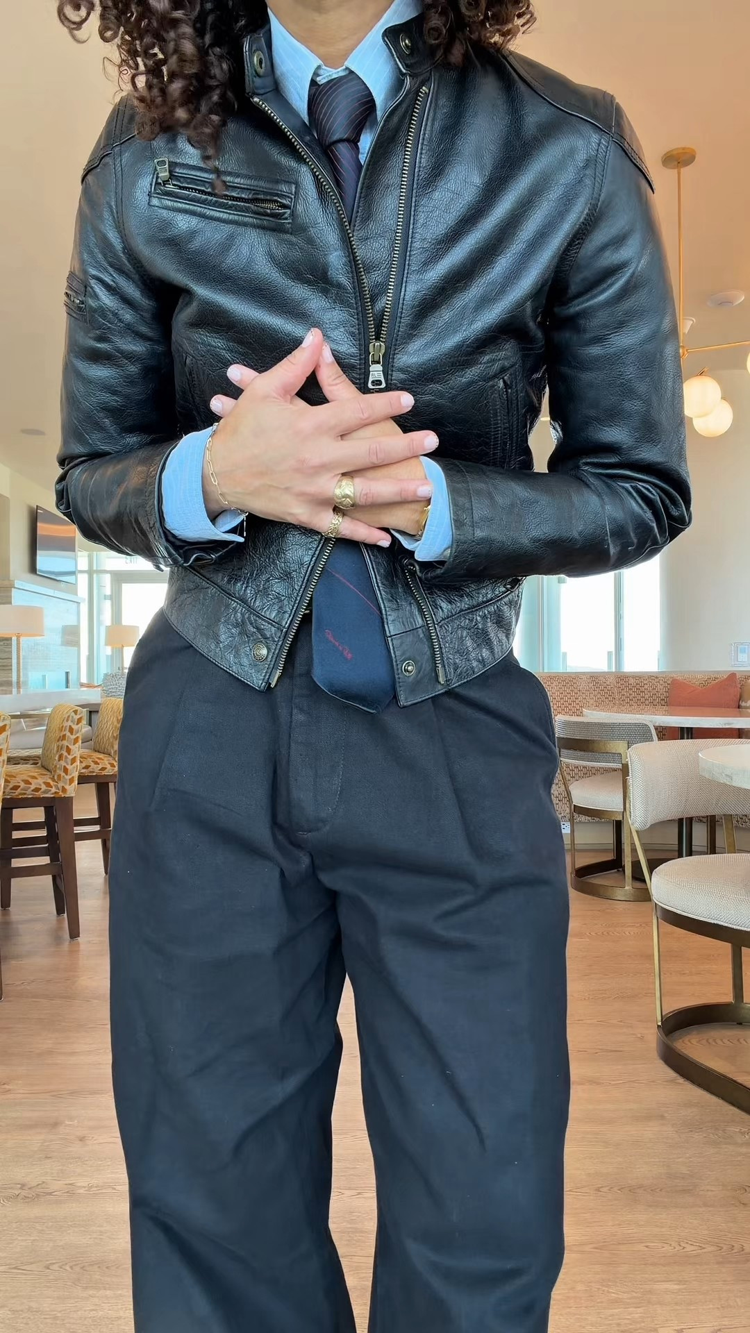 Let’s wear more ties this year. 
Jacket: vintage RL Polo Jeans
Tie: vintage Oscar De La Renta

#LTKOver40 #LTKootd #LTKMidsize