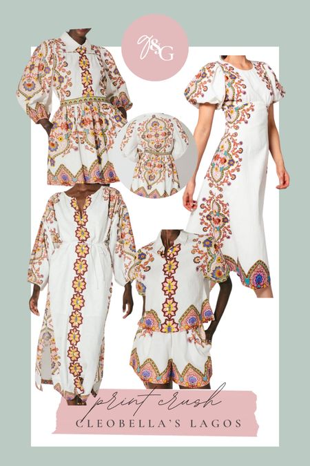 Print crush from Cleobella:: these pieces are so fun for summer! 

#LTKstyletip #LTKSeasonal