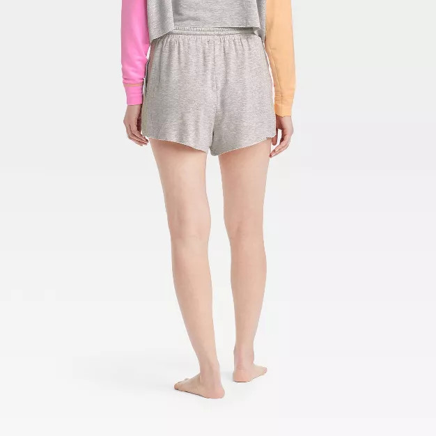 Women's Colorblock Fleece Lounge Shorts - Colsie™ Gray | Target