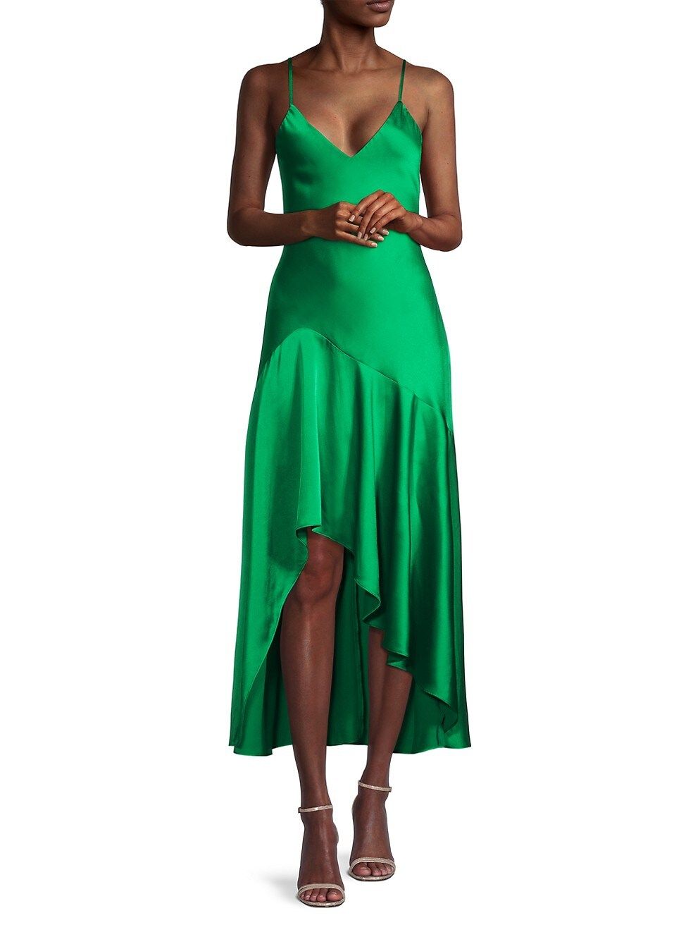 Milly Kali High-Low Satin Dress | Saks Fifth Avenue