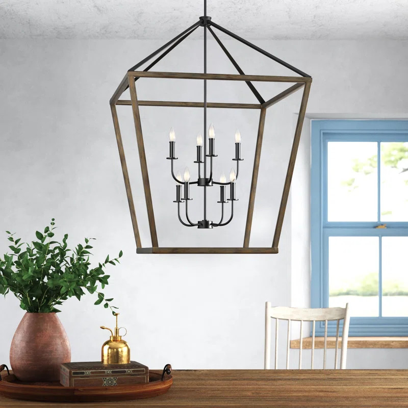 Natarsha 8 - Light Lantern Geometric Chandelier | Wayfair North America